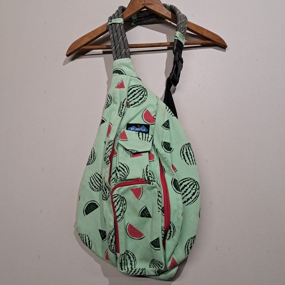 KAVU Rope Sling Bag Watermelon Festival Crossbody Backpack